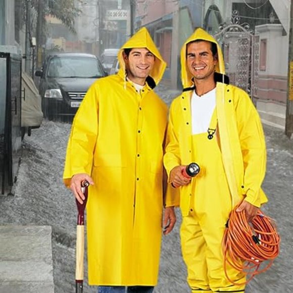 Comfitwear 3 Pc. PVC/Poly Heavy Duty Yellow Rainsuit (2X-Large) - Picture 5 of 5